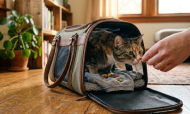 Going into the carrier causes stress? How to help your pet build the perception that “carrier = safety”
